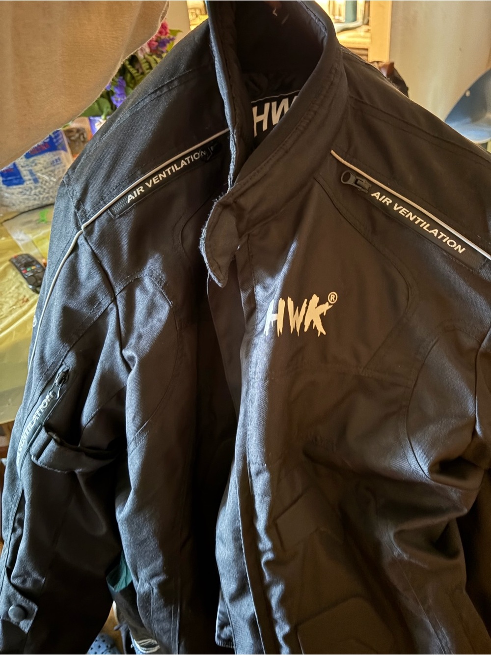 HWK Men's Black Performance Jacket with Air Ventilation